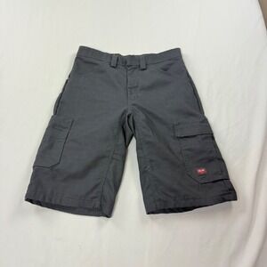 RED KAP PT4ACH3 Charcoal Gray Work Cargo Shorts Mens W30 L13